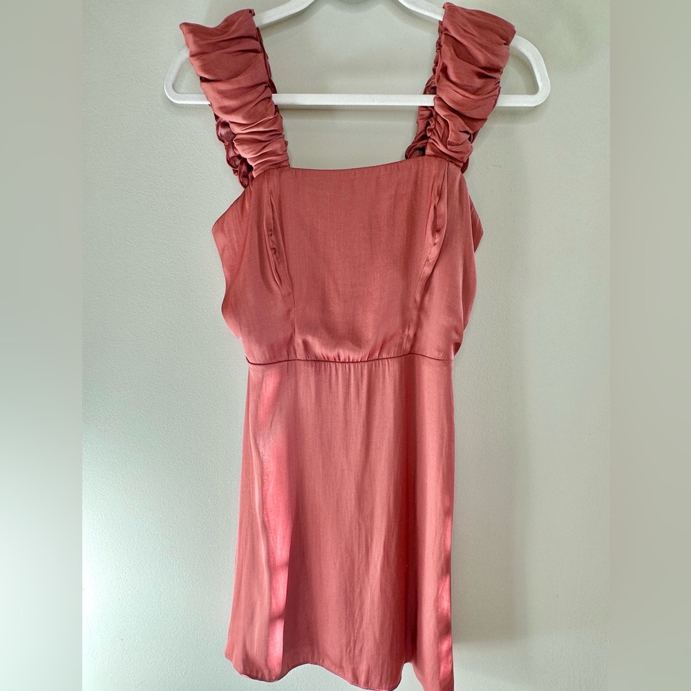 NEW SOCIALITE Dusty Rose Satin Cocktail Dress by Nordstrom Rack NWT